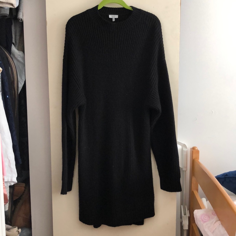 Tobi Black Sweater Dress.